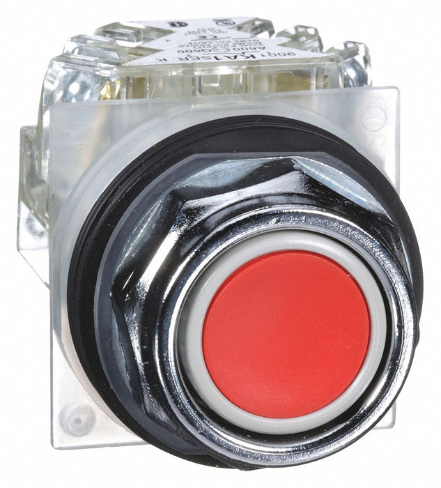 H7068 FlushPushButtnOperator NonIllum Red SPDT