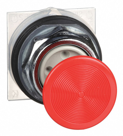 MushroomHeadPushButton Red NonIllum 30mm