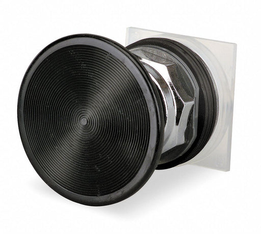 Mushroom Head Push Button Black 30mm