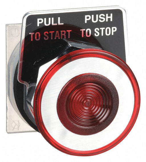 H4526 MushroomHeadPushButton Red NonIllum 30mm