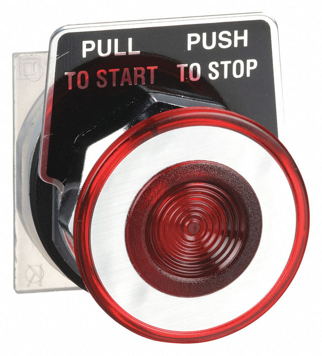 H4526 MushroomHeadPushButton Red NonIllum 30mm