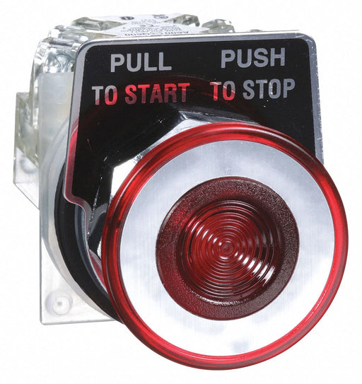 H7093 MushroomHeadPushButton NonIllum Red SPDT