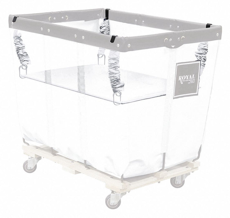 Basket Truck Spring Lift 10 bu white