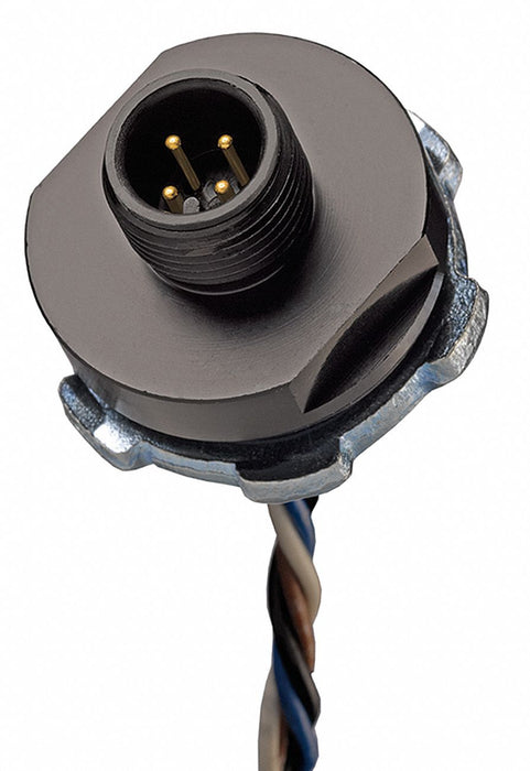 External Thread Receptacle 4 A Black