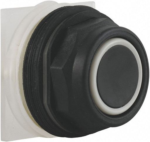H4518 Flush Push Button Black Non-Illum 30mm