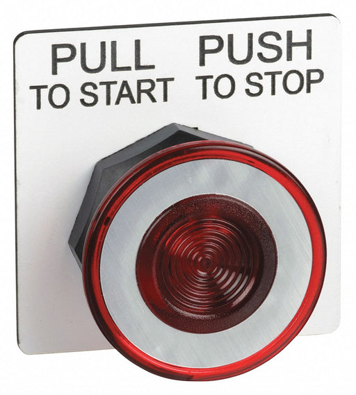 H4526 MushroomHeadPushButton Red NonIllum 30mm