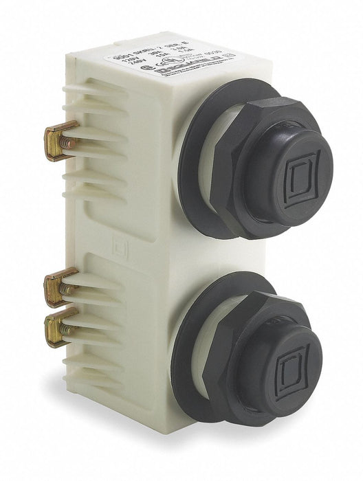 PendantPushButton Non-Illum Black 2NO