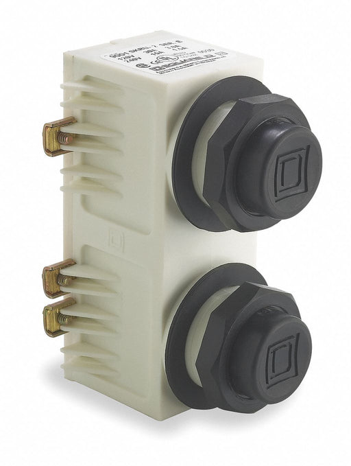 PendantPushButton Non-Illum Black 2NO