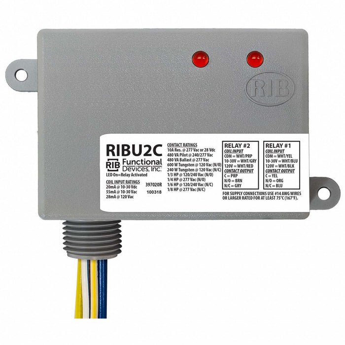 EnclosedPre-Wired Relay 120VAC DPDT 10A