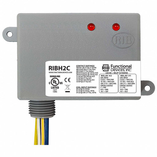 EnclosedPre-Wired Relay 277VAC DPDT 10A