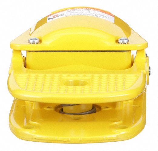 FootSwtch Yellow Aluminum SPDT Momentary