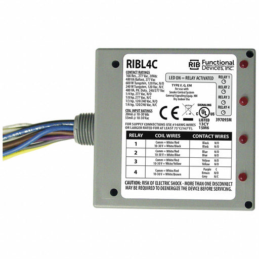 Pre-Wired Relay 30VAC 3PST-NO SPDT 10A