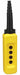 Pendant Enclosure 22mm 4 Holes Yellow