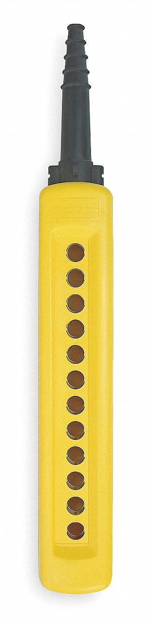 Pendant Enclosure 22mm 12Holes Yellow