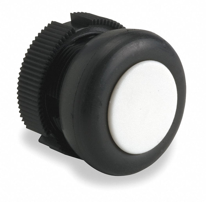 Flush Push Button White Non-Illum 22mm