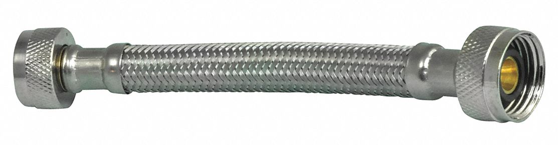 Braided Supply Hose Silver