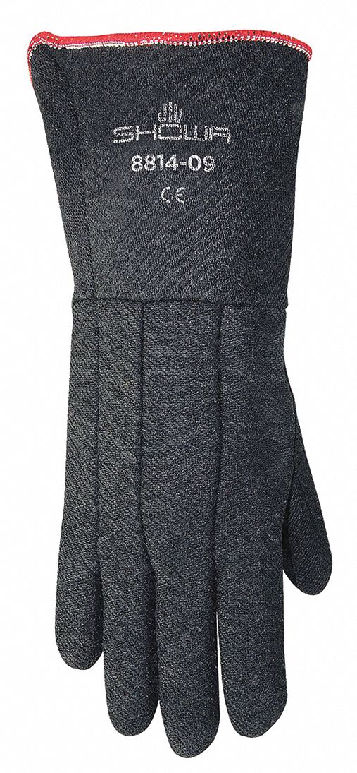 Coated Gloves Black 8 PR