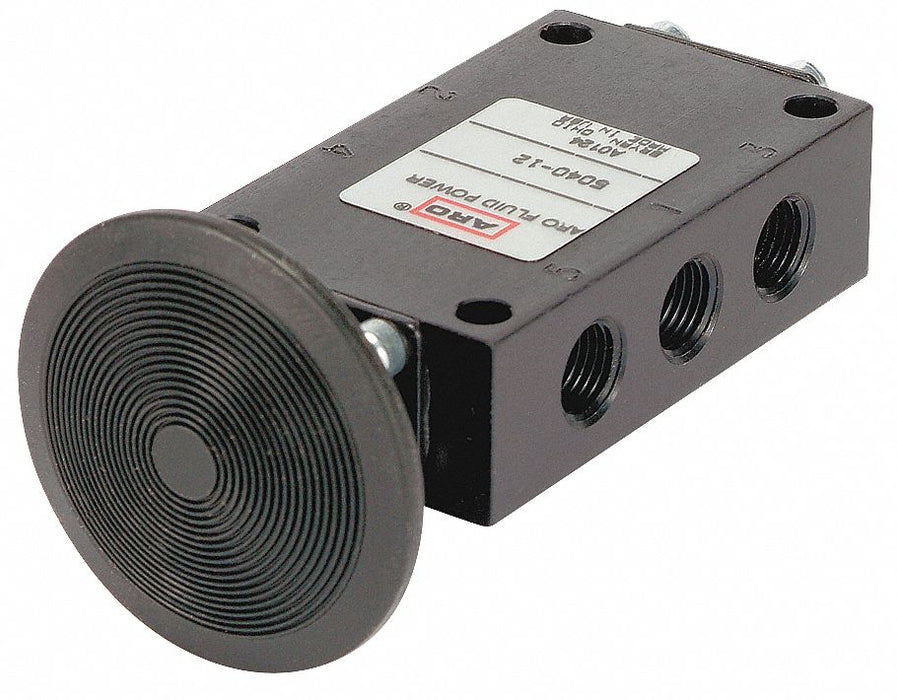 Manual Air Control Valve Button Black
