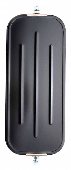 Black Ribbed Back Mirror