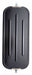 Black Ribbed Back Mirror
