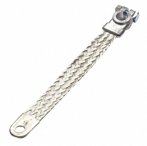 Ground Strap Braided Silver