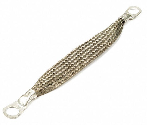 Ground Strap Braided Silver