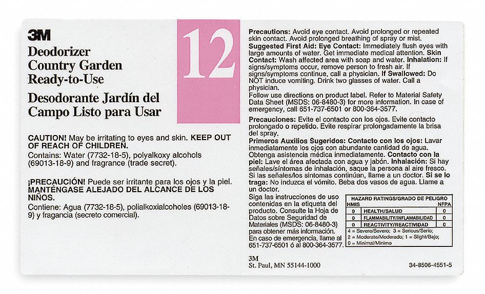 Secondary Bottle Label Gloss Paper PK12