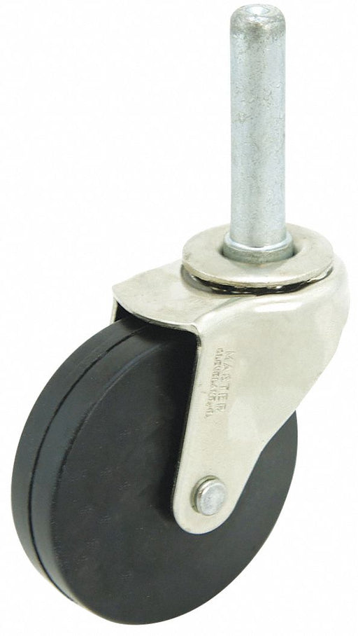 Swivel Stem Caster Rubber 2-1/2 in 75 lb