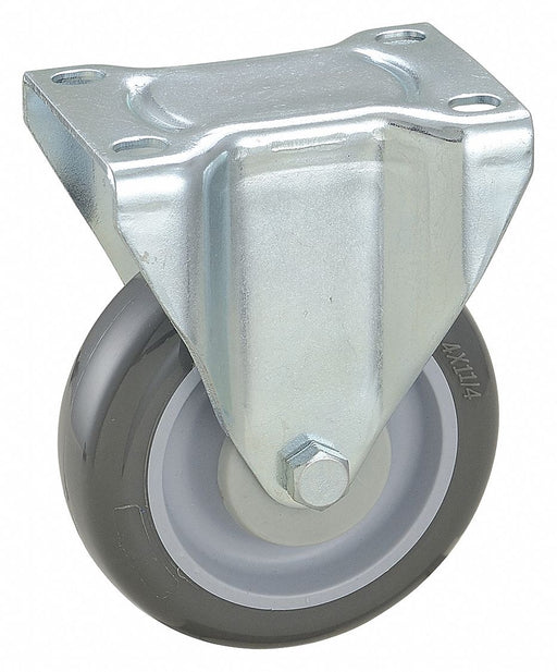 Plate Caster Rigid Polyurethane 5 1/8 H