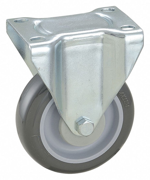 Plate Caster Rigid Polyurethane 5 1/8 H