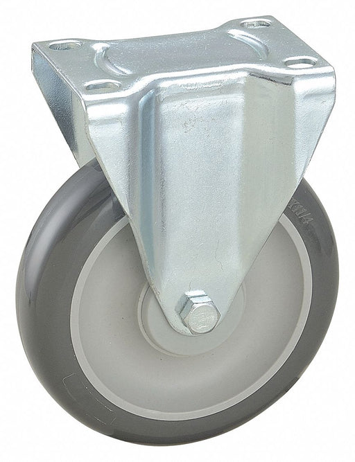 Plate Caster Rigid Polyurethane 6 3/16 H