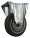 Plate Caster Rigid Rubber 5 1/4 H