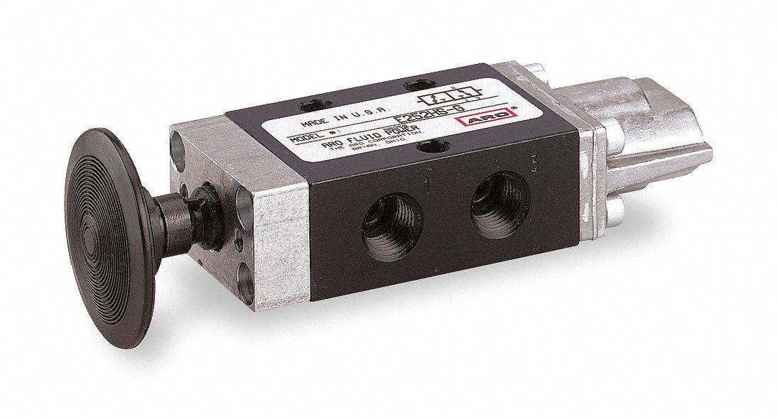 Manual Air Control Valve Button Black