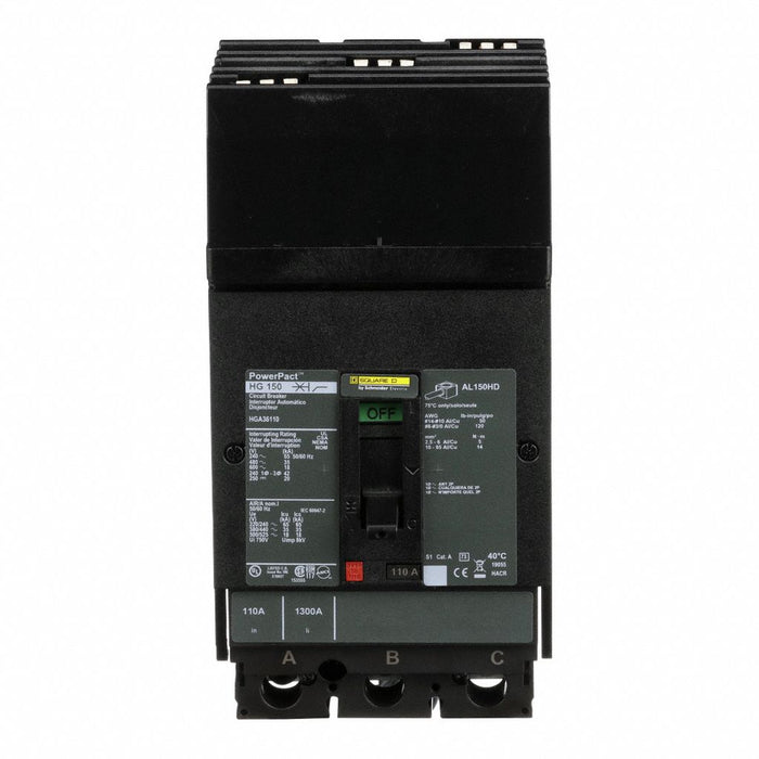 Circuit Breaker 110A 3P 600VAC HG