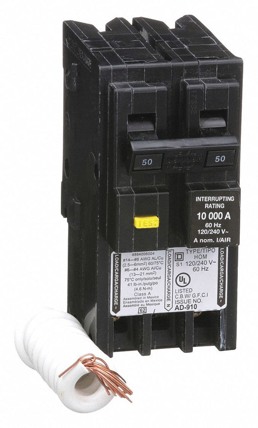 Circuit Breaker 50A Plug In 120/240V 2P