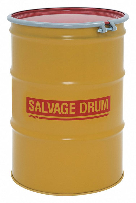 Salvage Drum Steel 34.5 in H Red