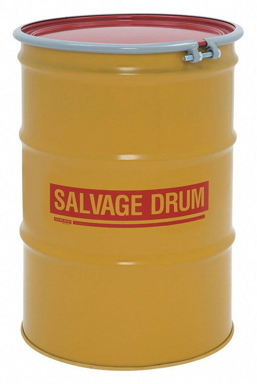 Salvage Drum Steel 34.5 in H Red
