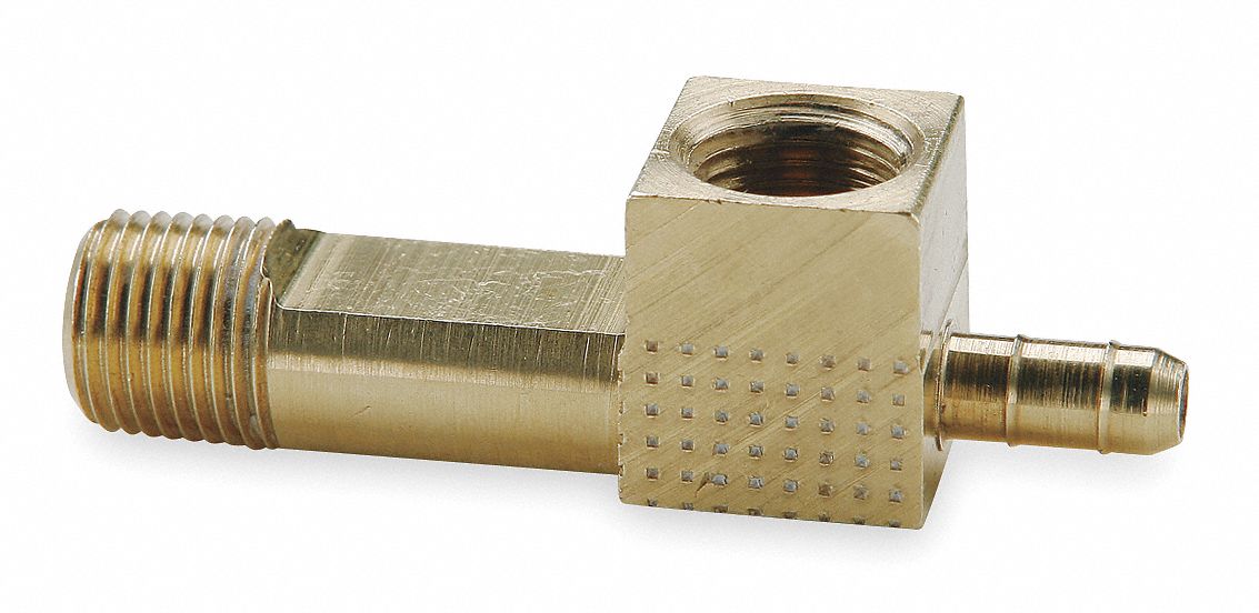 Tee Brass Barbed5/32in MNPT1/8in 5/32in