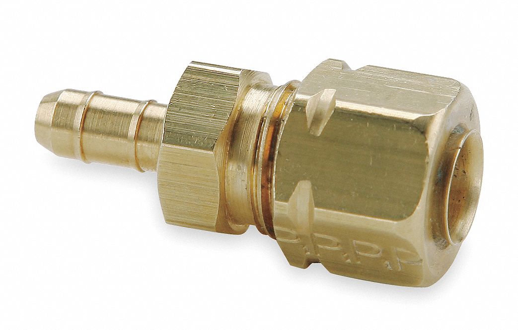Union Brass Barbed1/4in Comp.1/4in