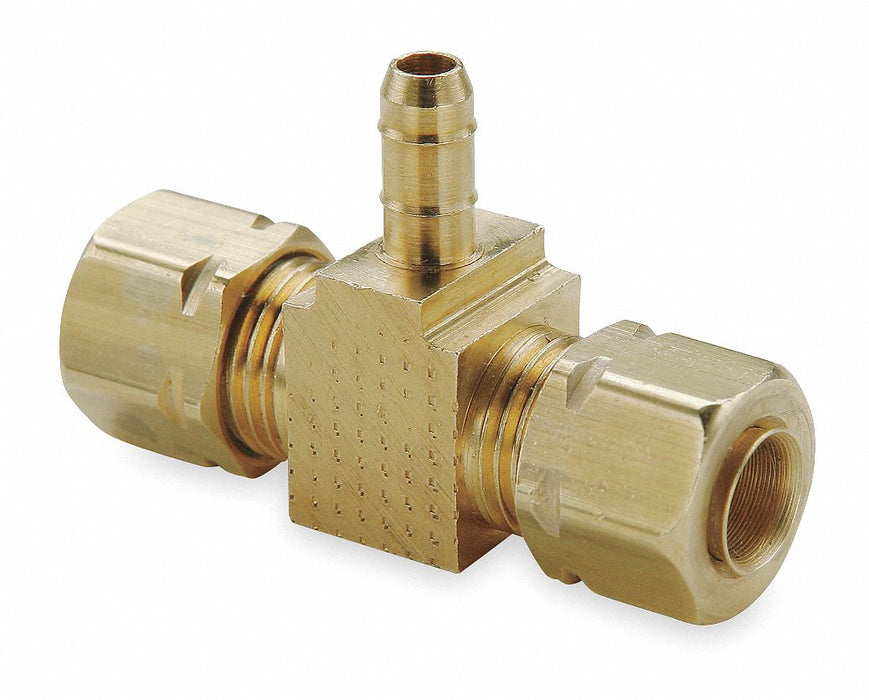Tee Brass Comp5/32in 5/32in Barbed5/32in