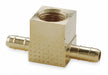 Tee Brass Barbed5/32in 5/32in FNPT1/8in