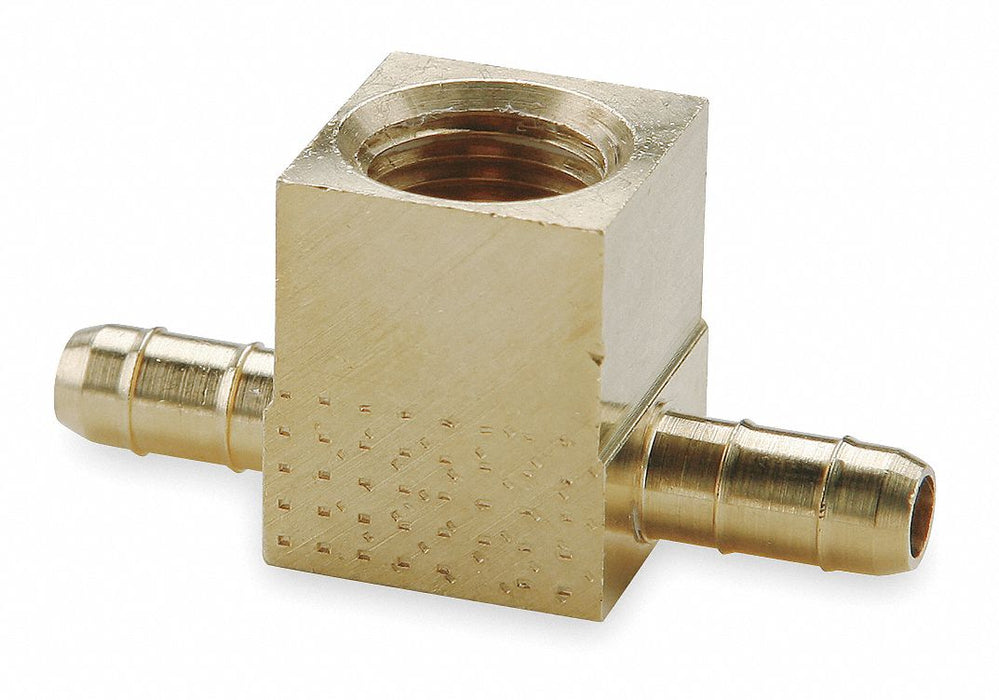 Tee Brass Barbed5/32in 5/32in FNPT1/8in