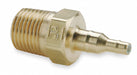 Straight Brass Barbed 1/4  MNPT 1/8 