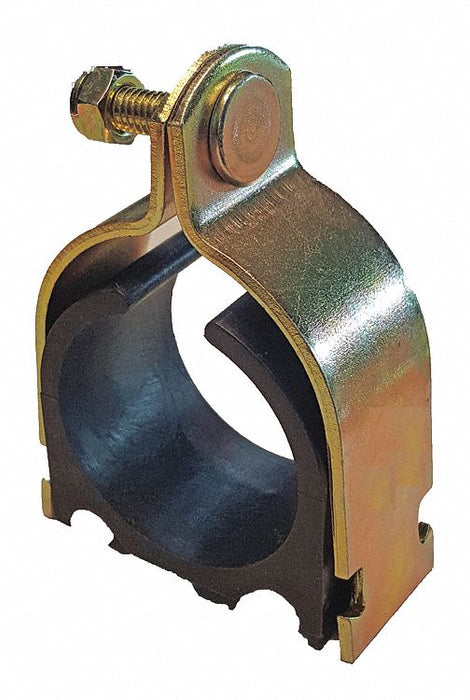 Pipe Cushion Clamp Steel Overall L 8ft