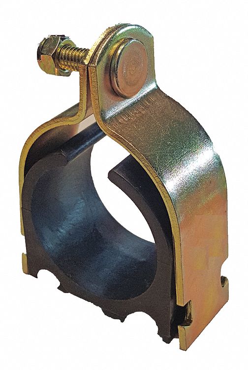 Pipe Cushion Clamp Steel Overall L 8ft