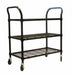 Wire Cart 3 Shelf 36x18x39 Black