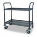 Wire Cart 2 Shelf 36x18x39 Black