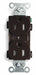 Receptacle Brown 15 A 2P3W Side 1PK