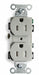 Receptacle Gray 15 A 2P3W Back Side 1PK