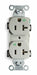 Receptacle Gray 20 A 2P3W Back Side 1PK